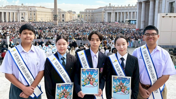 ไทยส่ง 5 ยุวทูตสันติภาพ เข้าเฝ้าสมเด็จพระสันตะปาปาพระองค์ใหม่