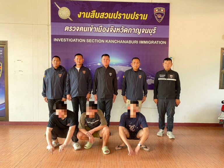 ตม.กาญจน์ รวบ 3 หนุ่มจีนคา รีสอร์ต! ลอบเข้าเมืองผิดกฎหมาย สารภาพมุดช่องทางธรรมชาติ